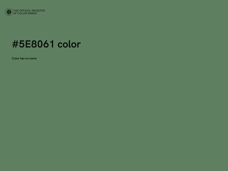 #5E8061 color image