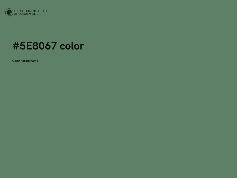 #5E8067 color image