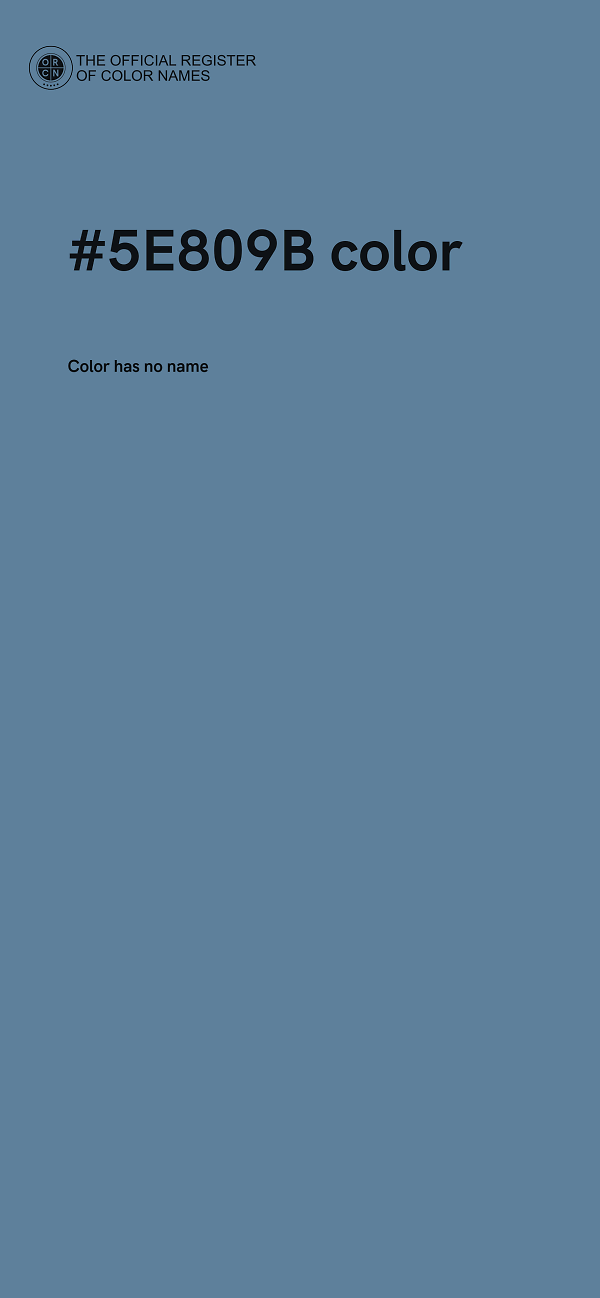 #5E809B color image