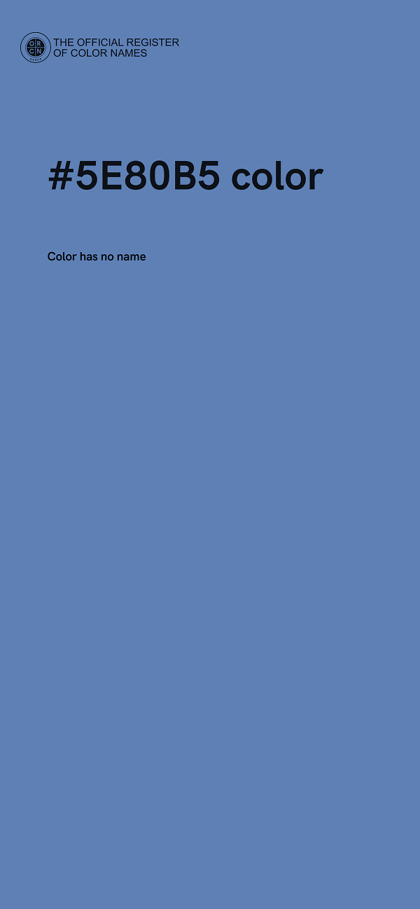 #5E80B5 color image