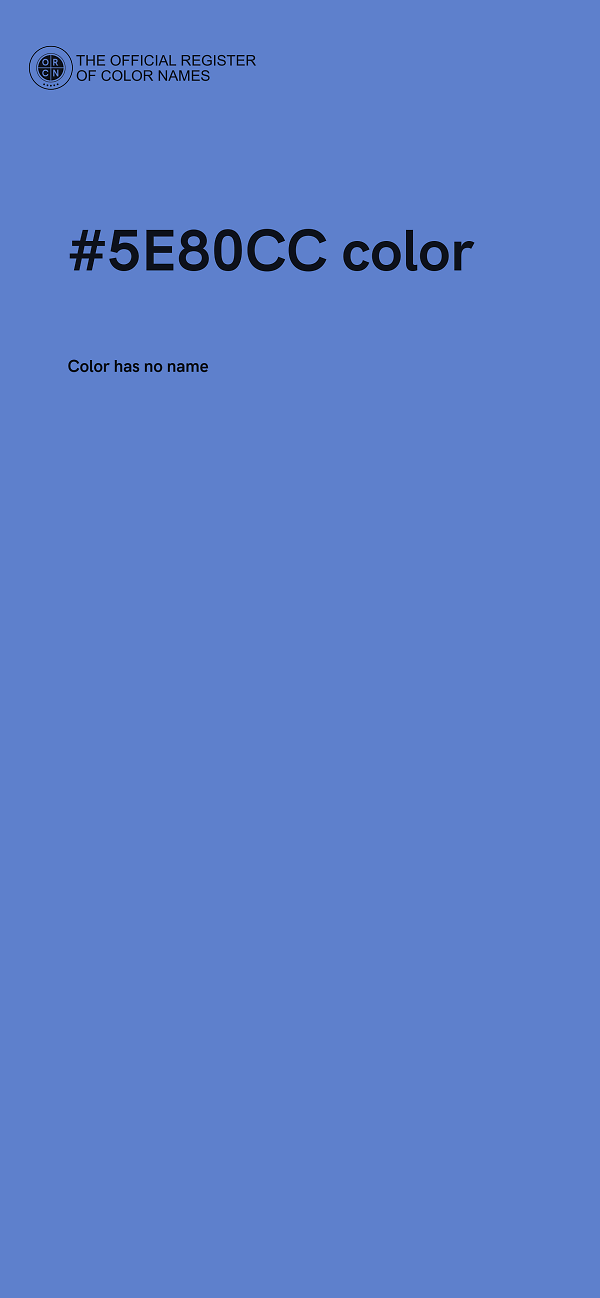 #5E80CC color image