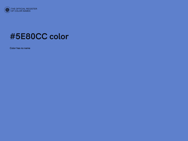 #5E80CC color image
