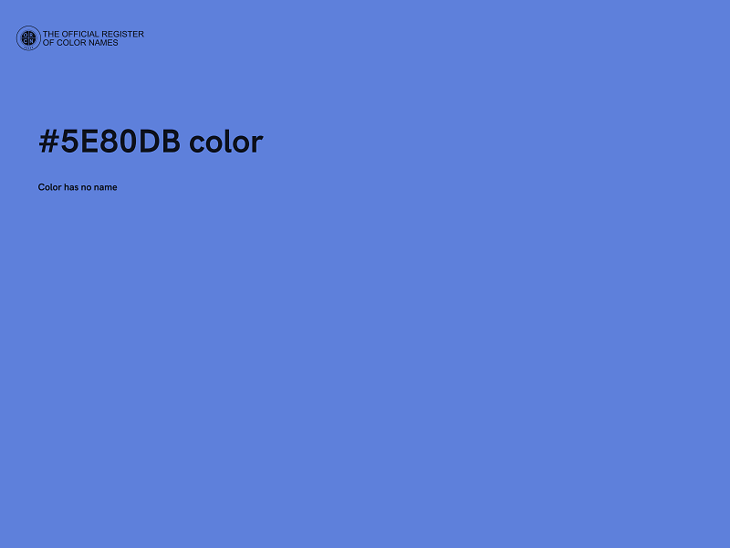 #5E80DB color image