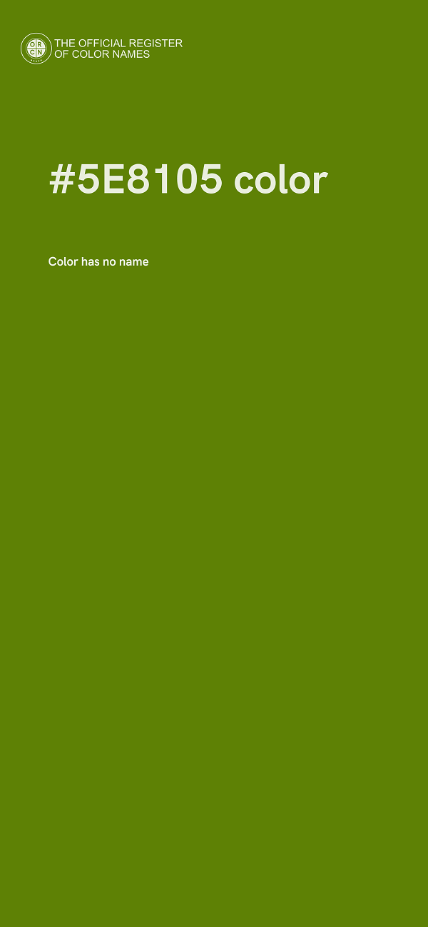 #5E8105 color image