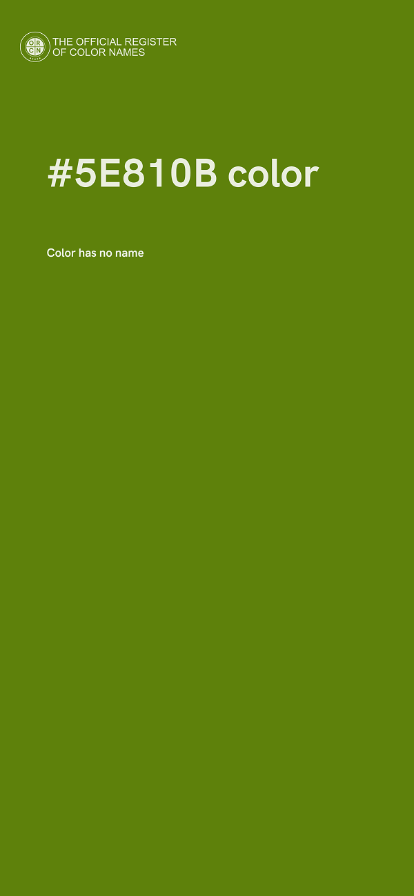 #5E810B color image