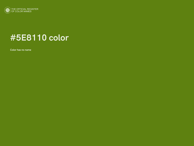 #5E8110 color image