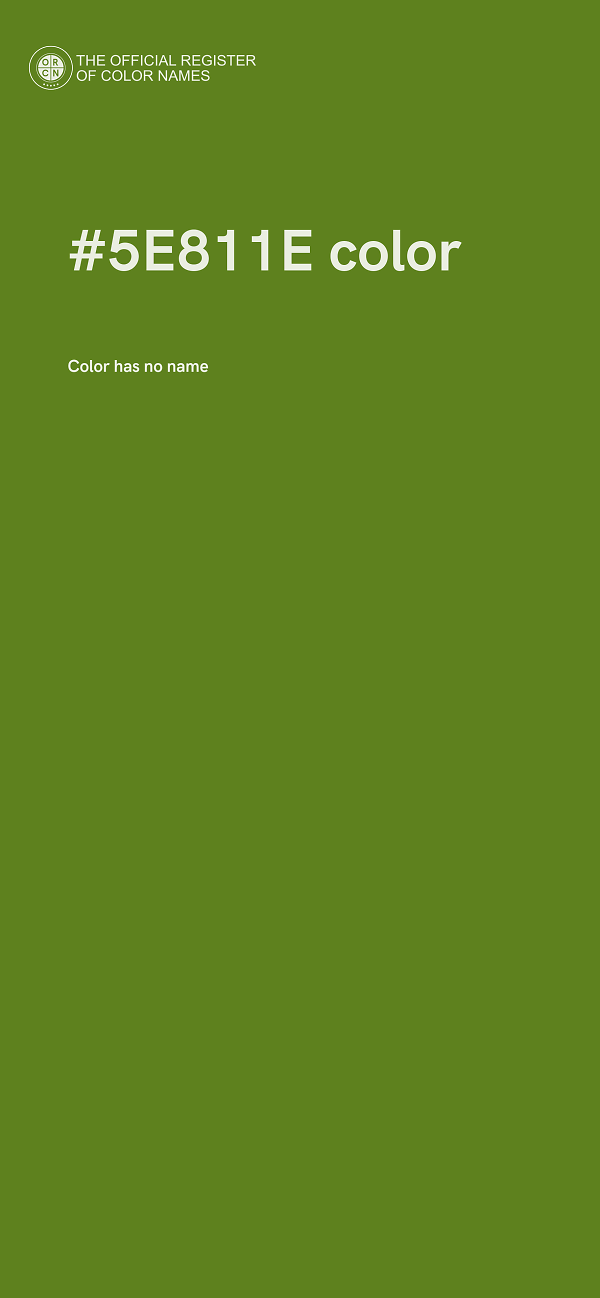 #5E811E color image