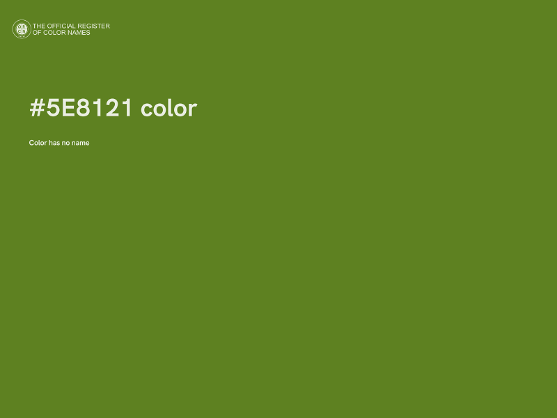 #5E8121 color image