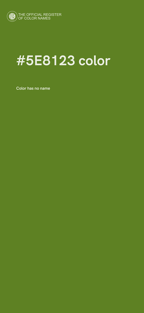 #5E8123 color image