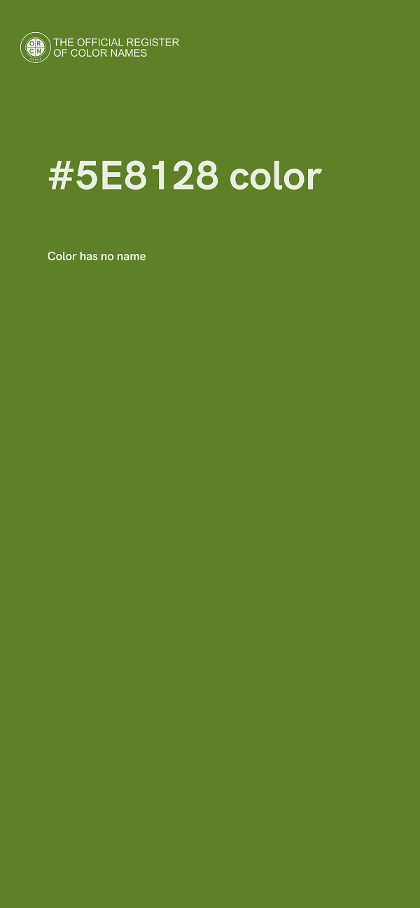 #5E8128 color image