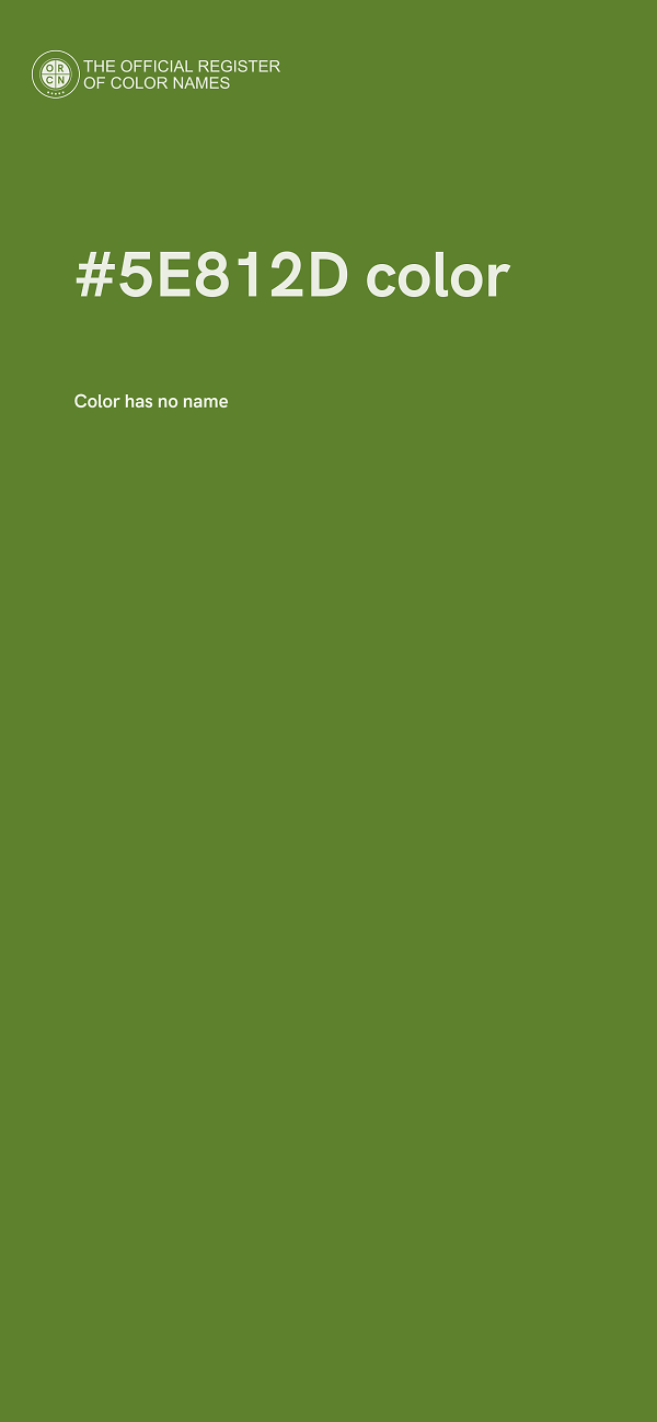 #5E812D color image