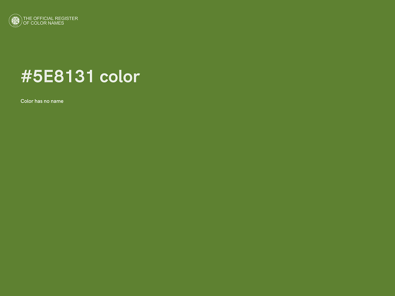 #5E8131 color image