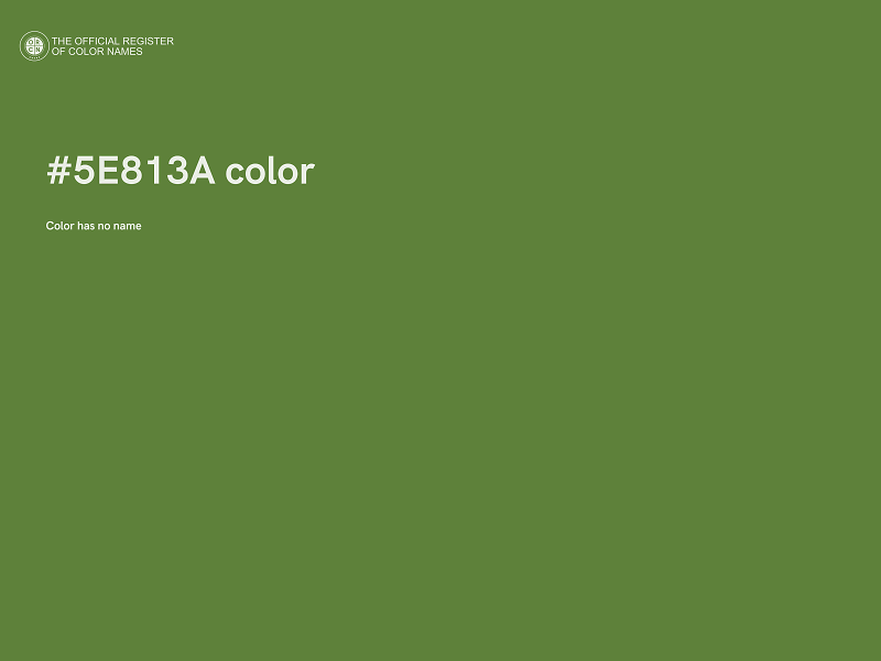 #5E813A color image