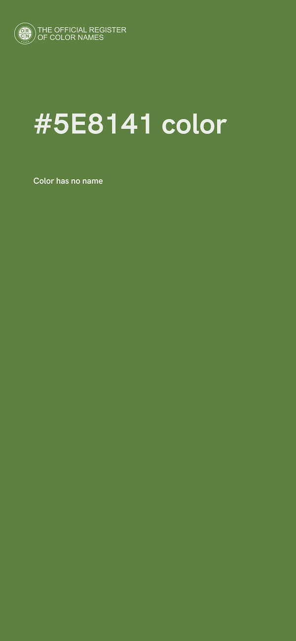 #5E8141 color image