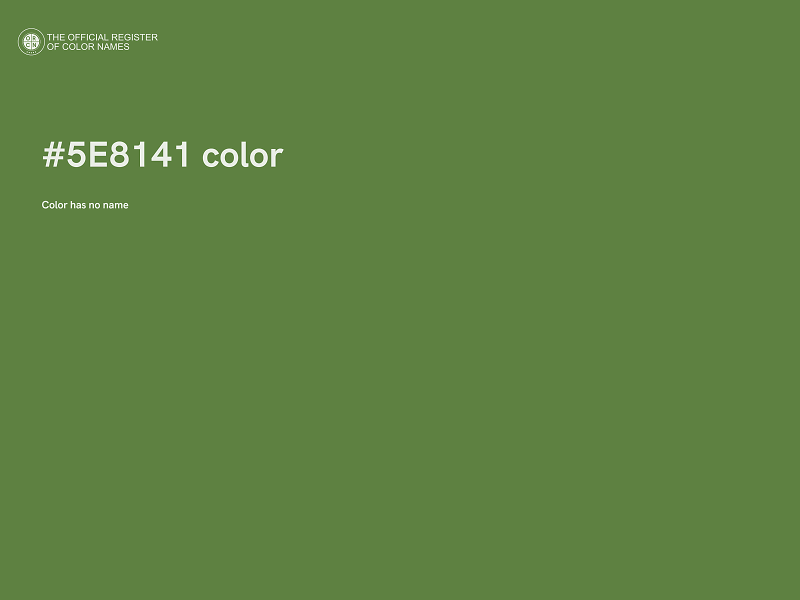 #5E8141 color image