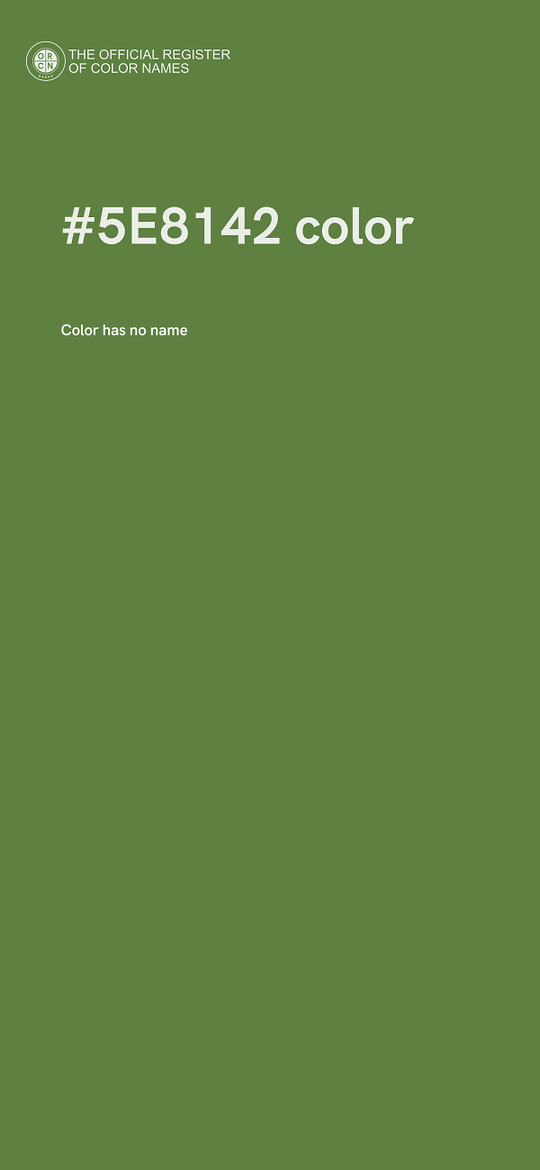 #5E8142 color image