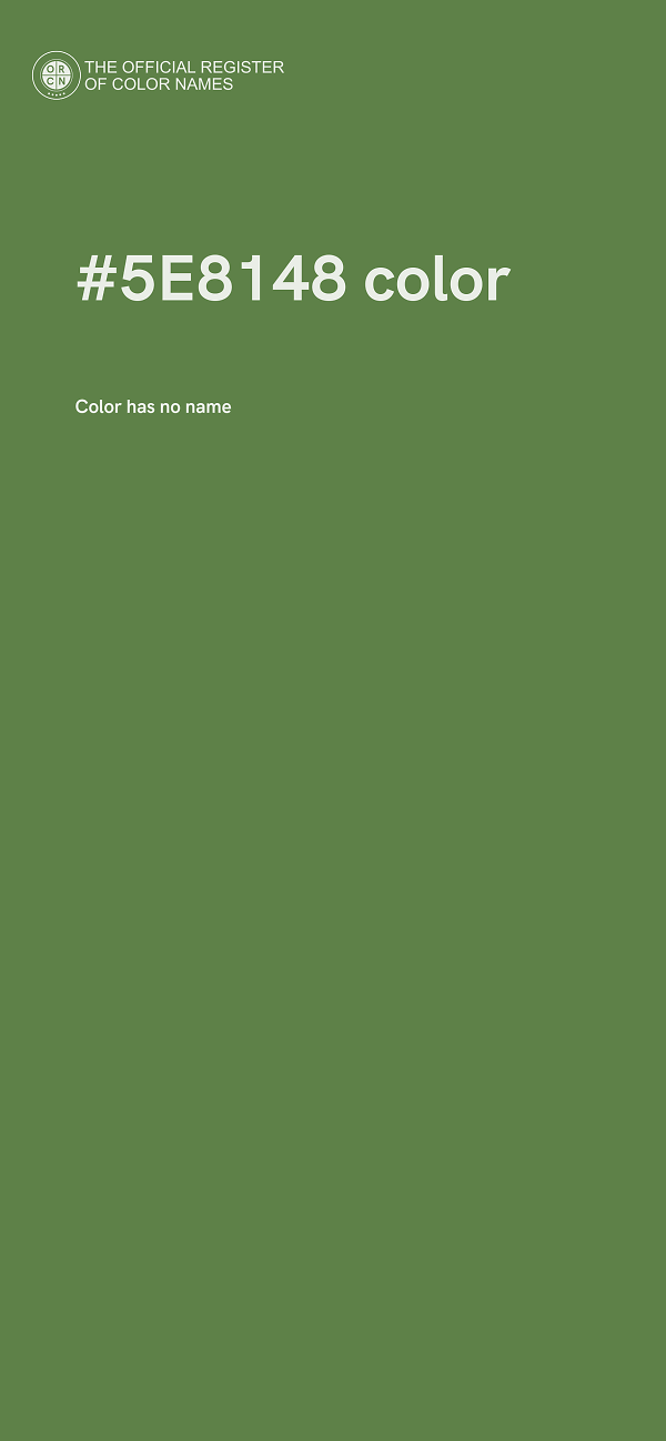 #5E8148 color image