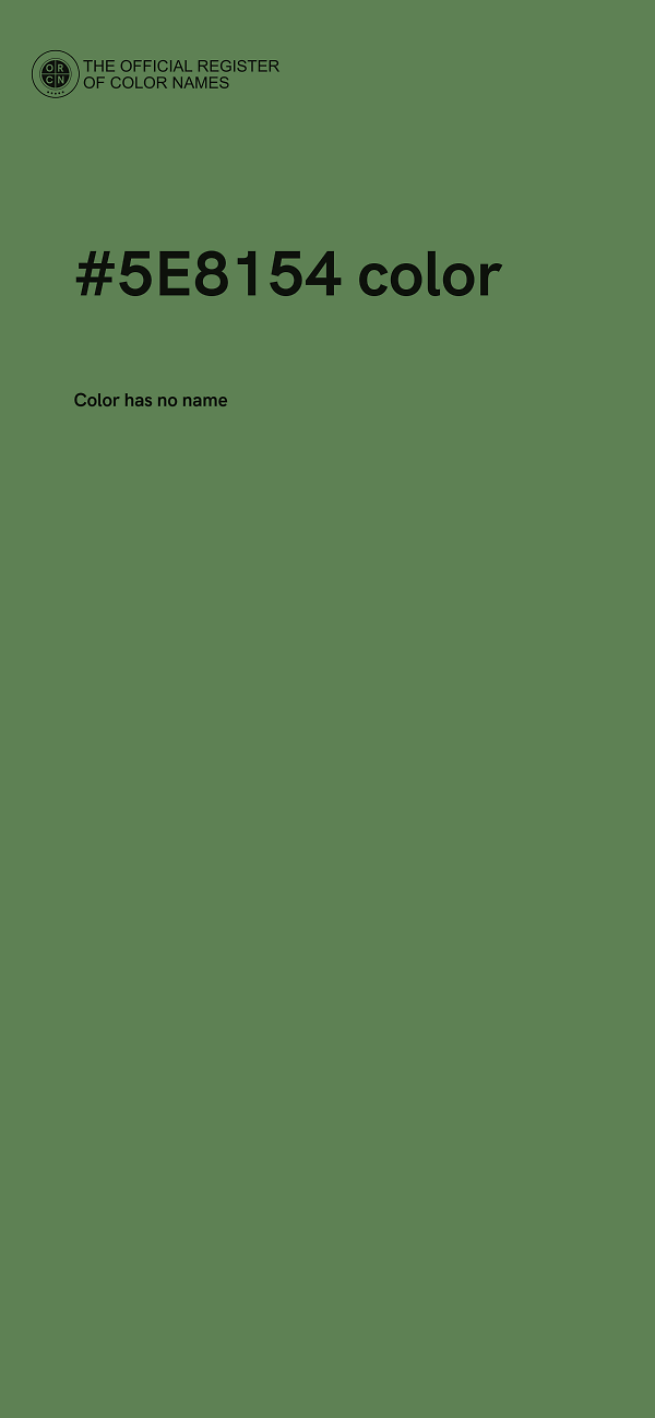 #5E8154 color image