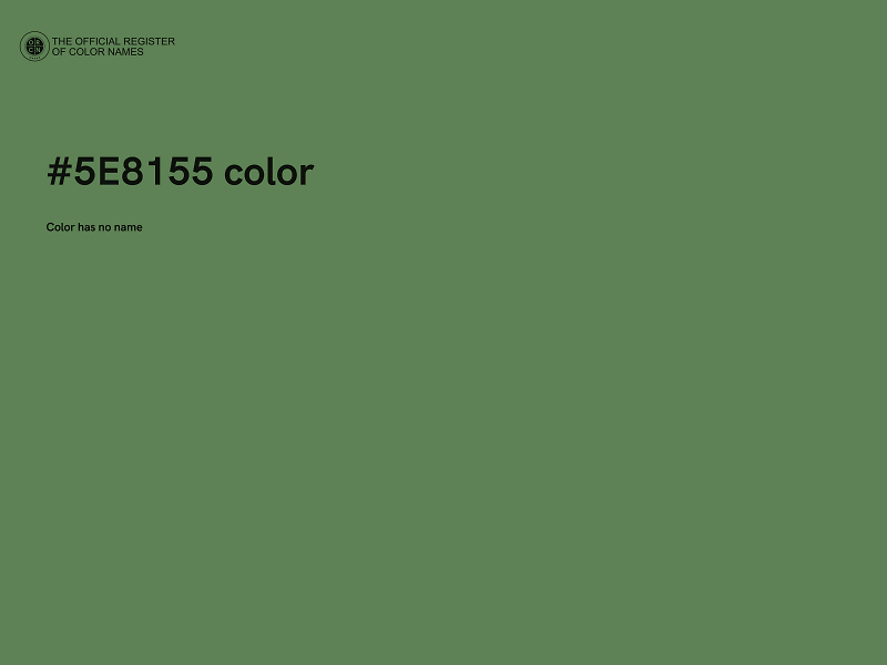 #5E8155 color image