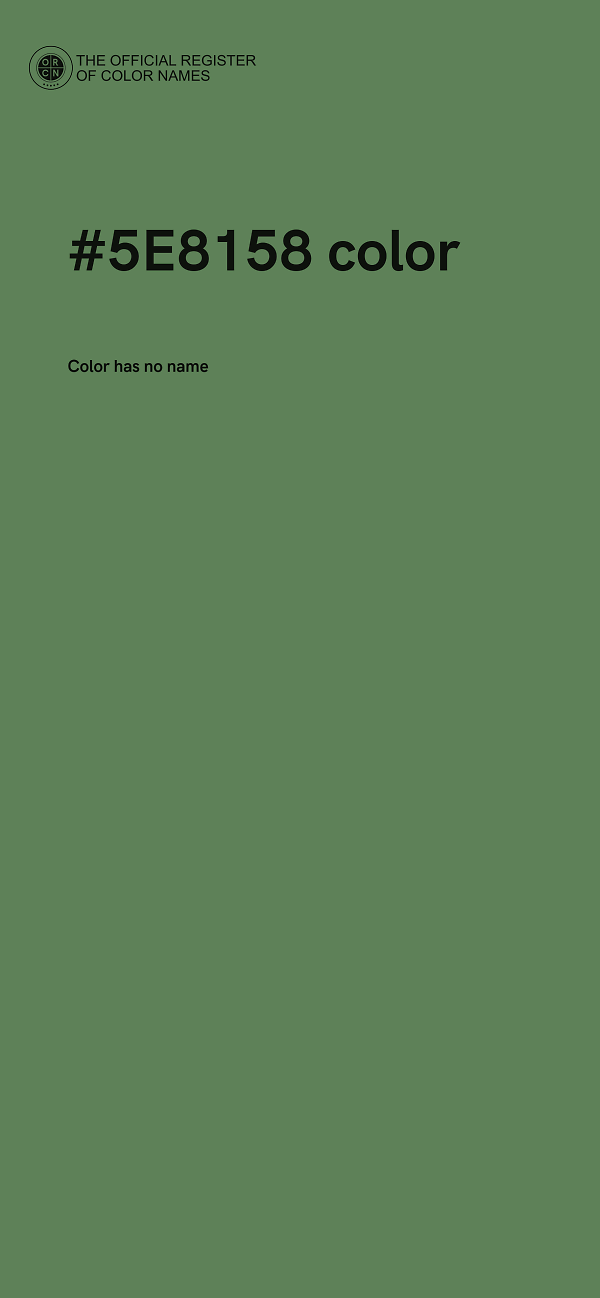 #5E8158 color image