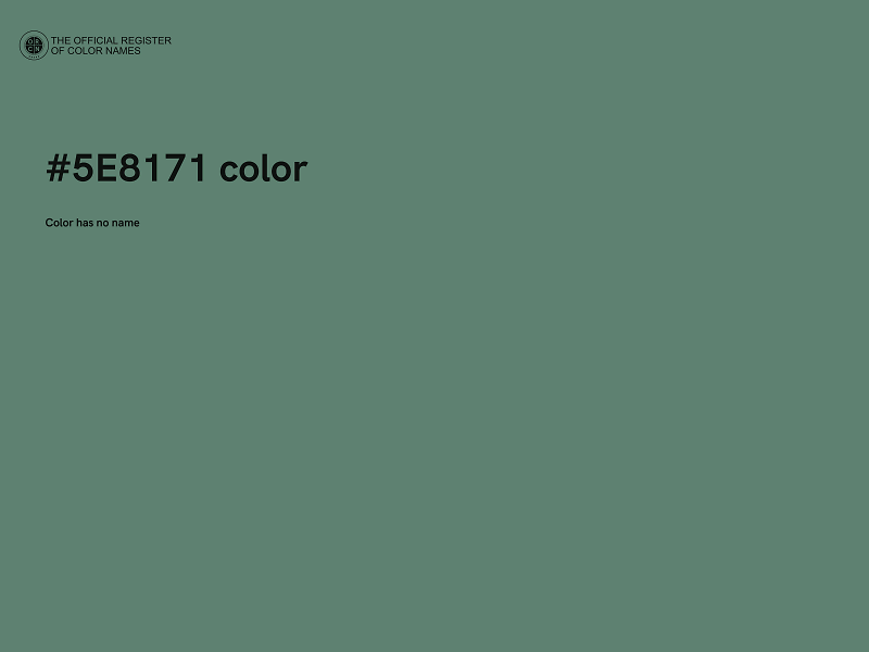 #5E8171 color image