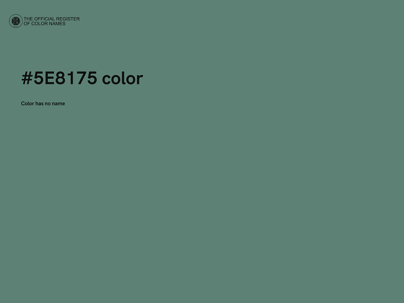 #5E8175 color image