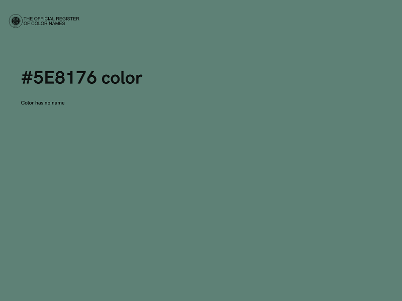 #5E8176 color image