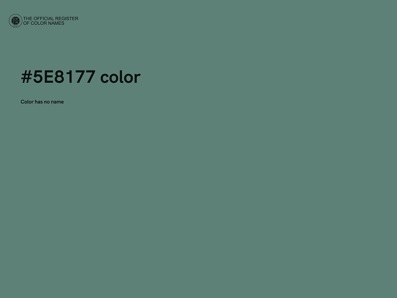 #5E8177 color image