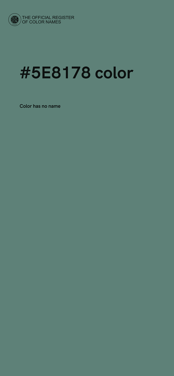 #5E8178 color image
