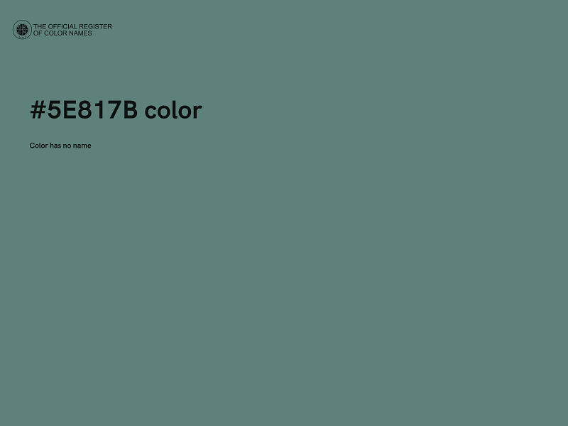 #5E817B color image