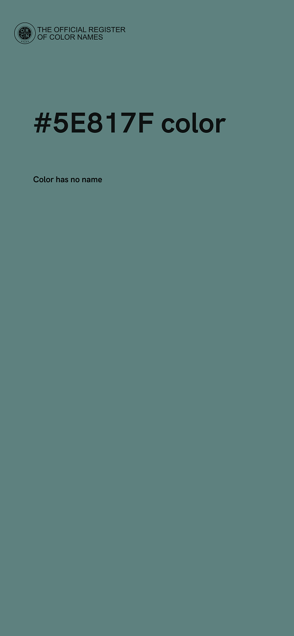 #5E817F color image