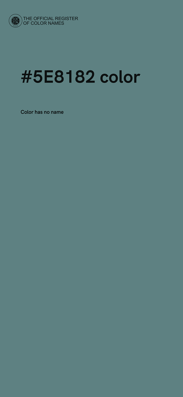 #5E8182 color image