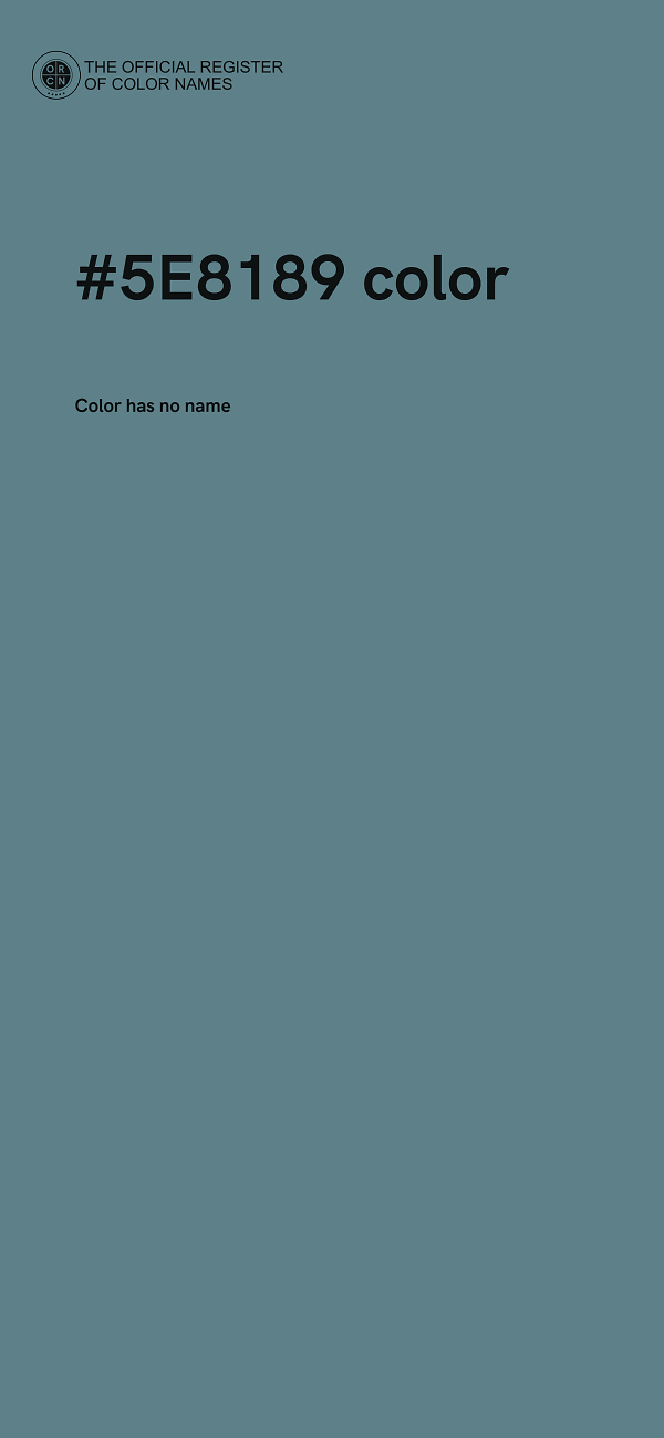 #5E8189 color image
