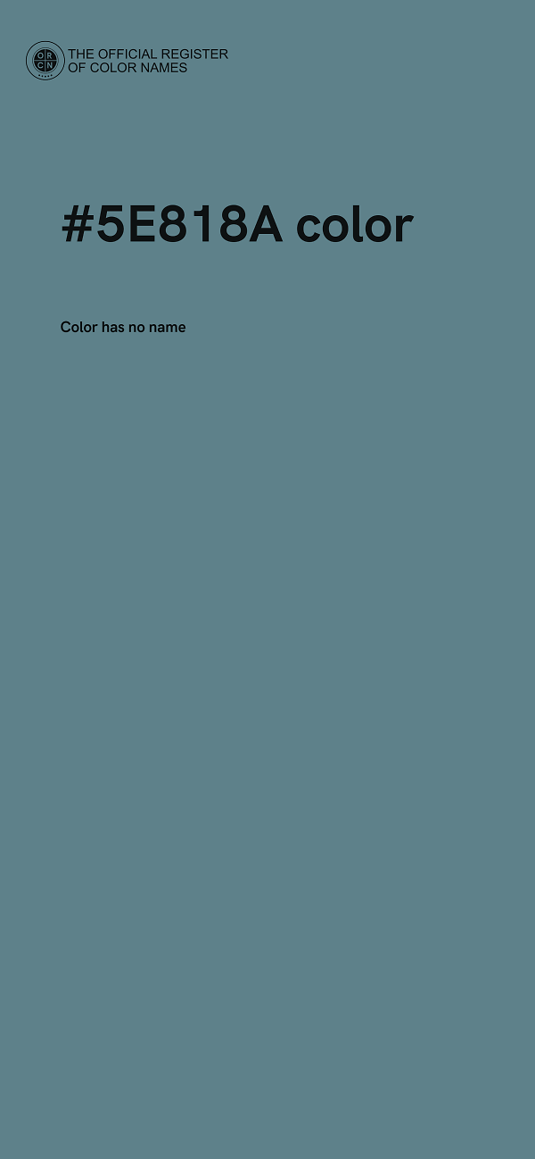 #5E818A color image