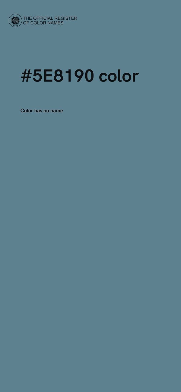 #5E8190 color image