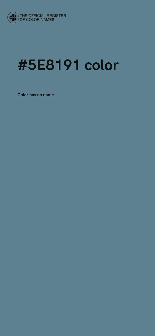 #5E8191 color image