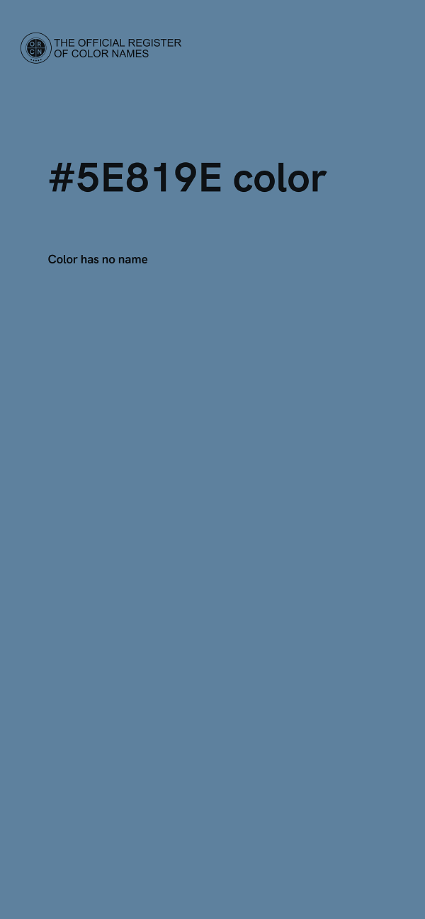 #5E819E color image