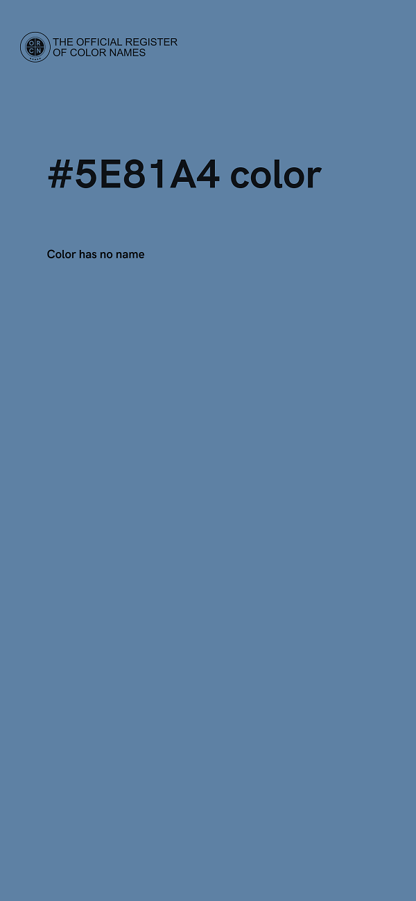 #5E81A4 color image