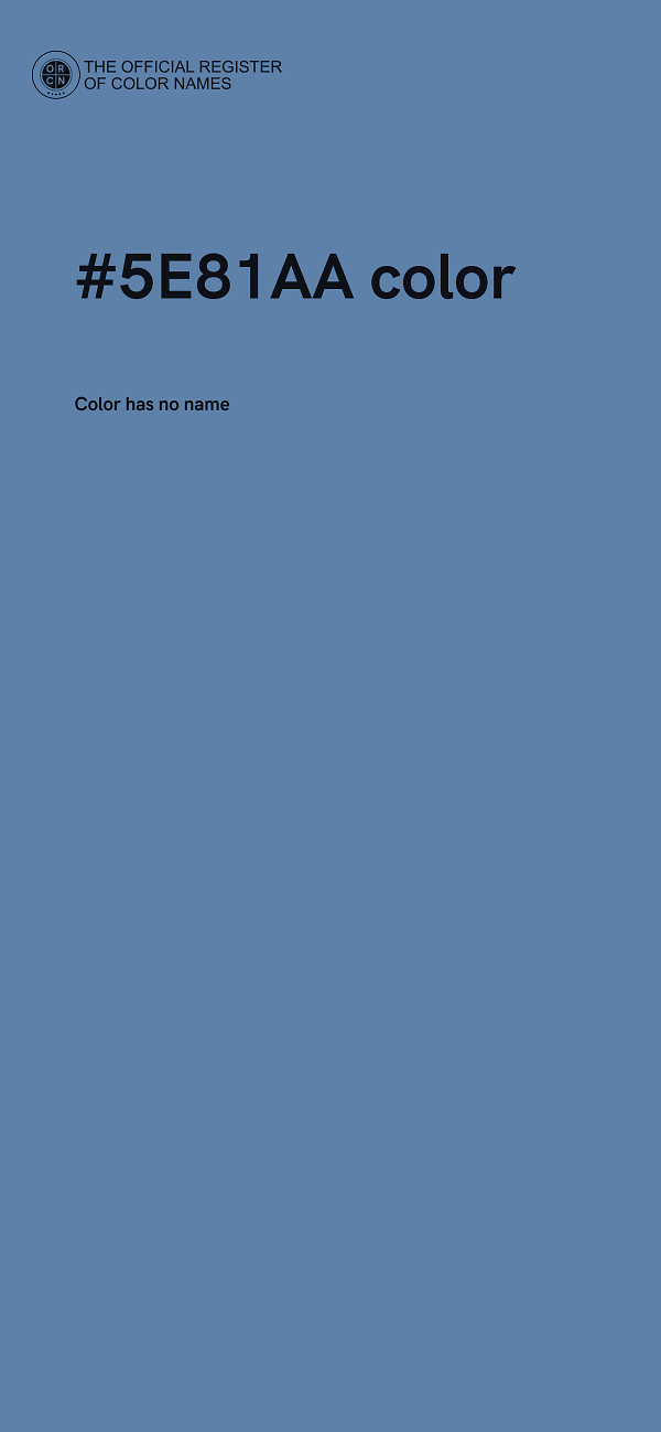 #5E81AA color image