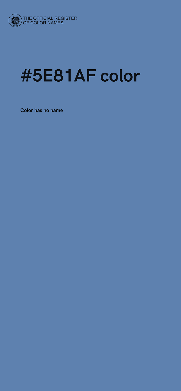 #5E81AF color image
