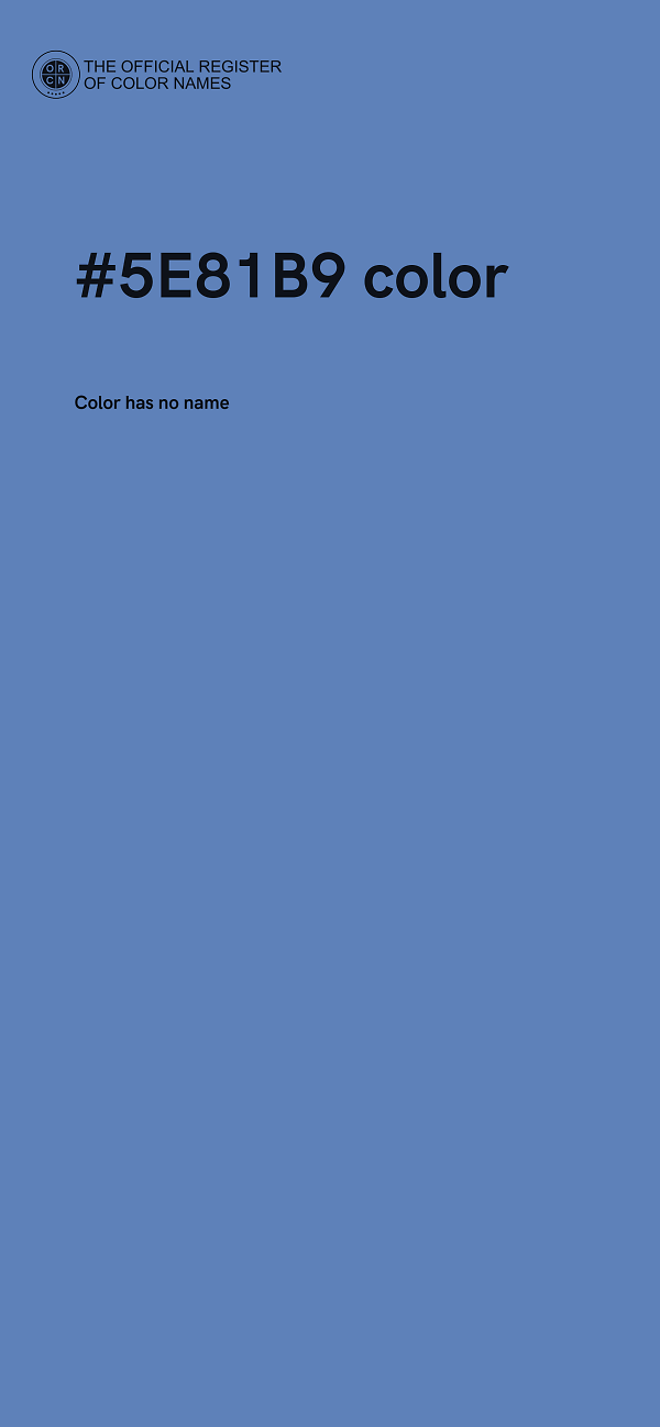 #5E81B9 color image