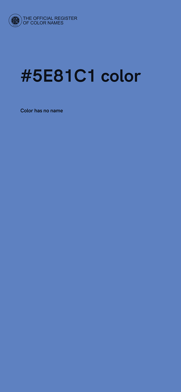 #5E81C1 color image