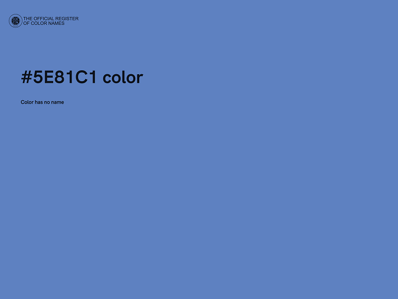 #5E81C1 color image