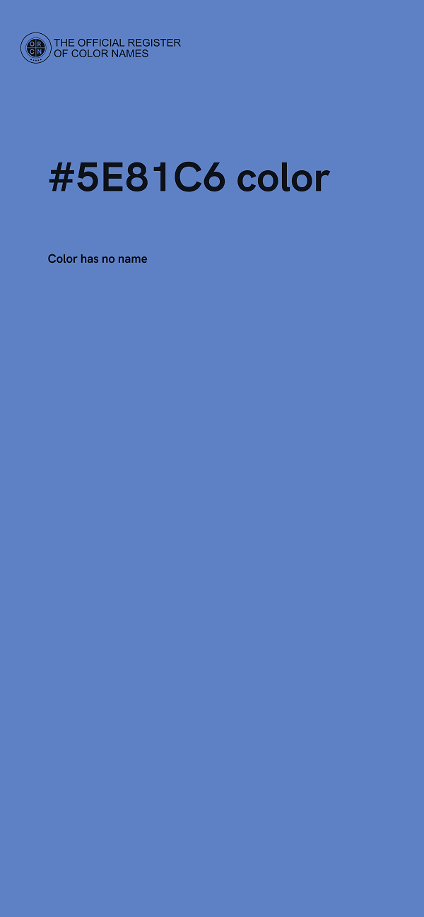 #5E81C6 color image