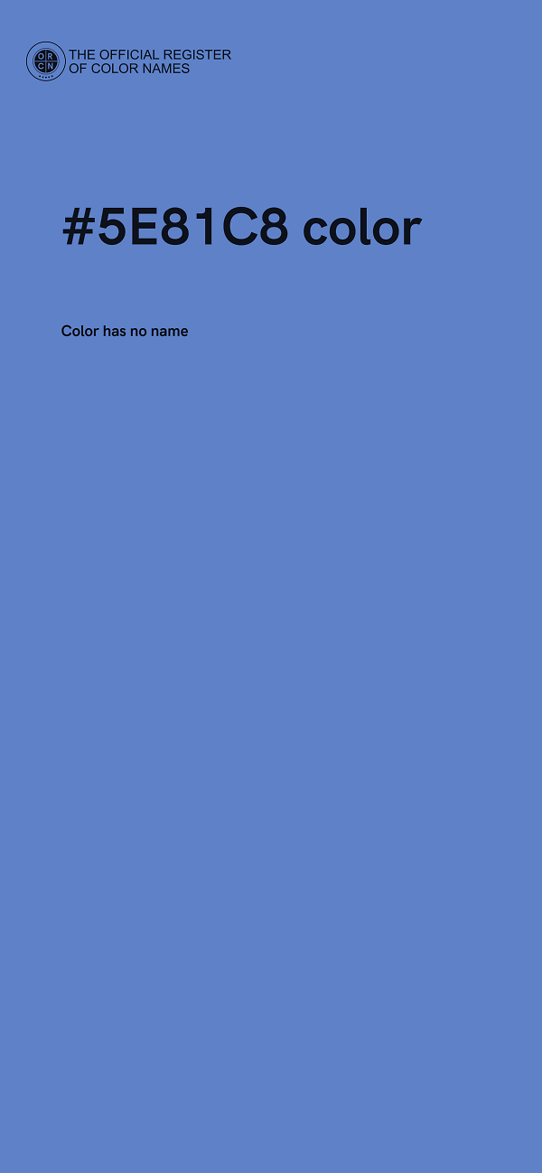 #5E81C8 color image