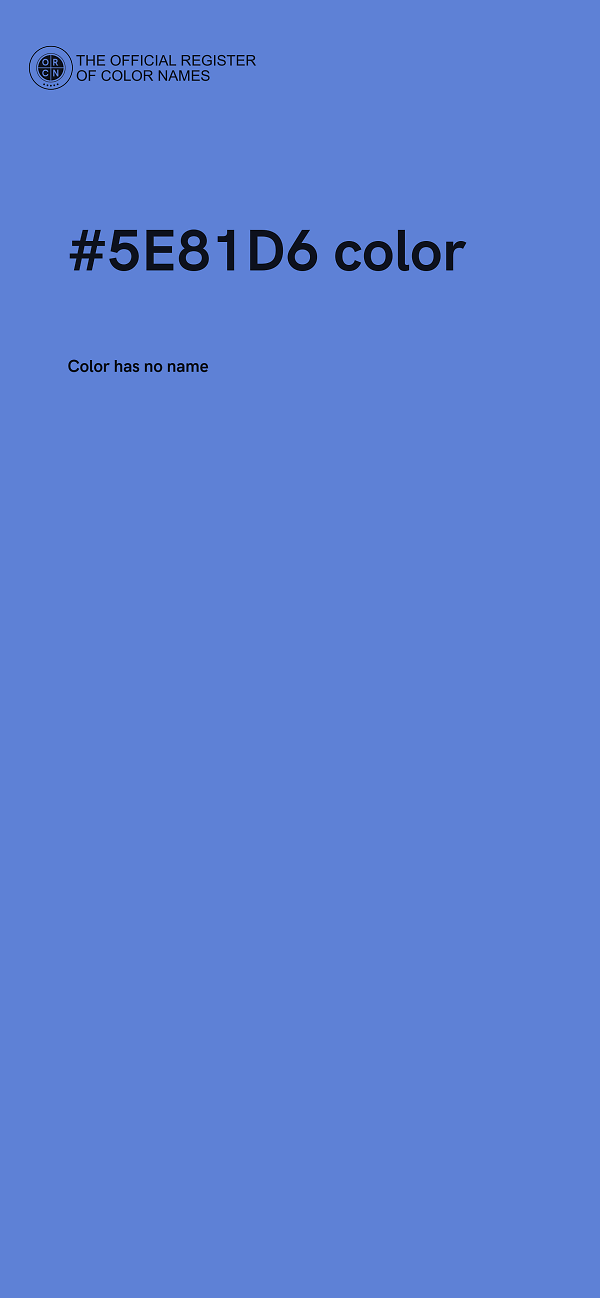 #5E81D6 color image