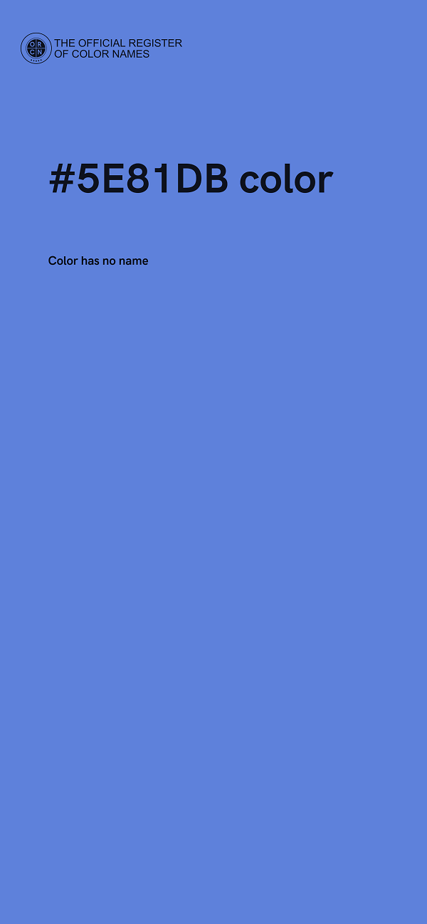 #5E81DB color image