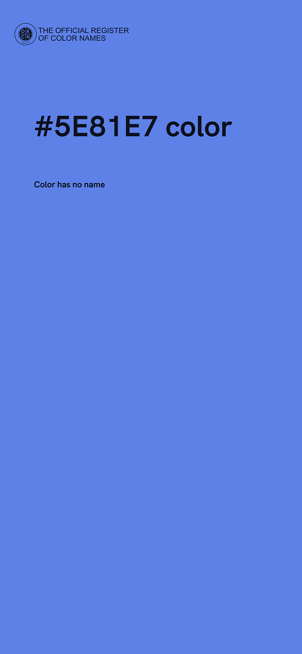 #5E81E7 color image