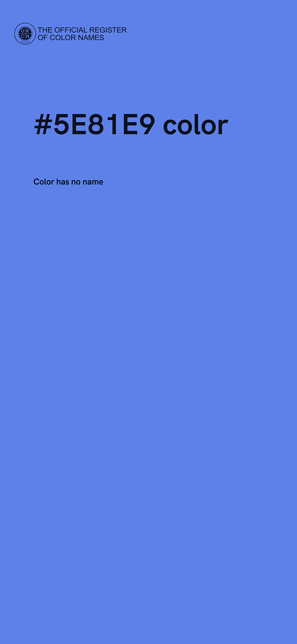 #5E81E9 color image