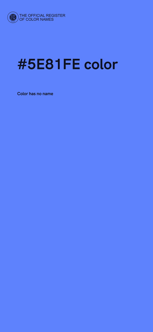 #5E81FE color image